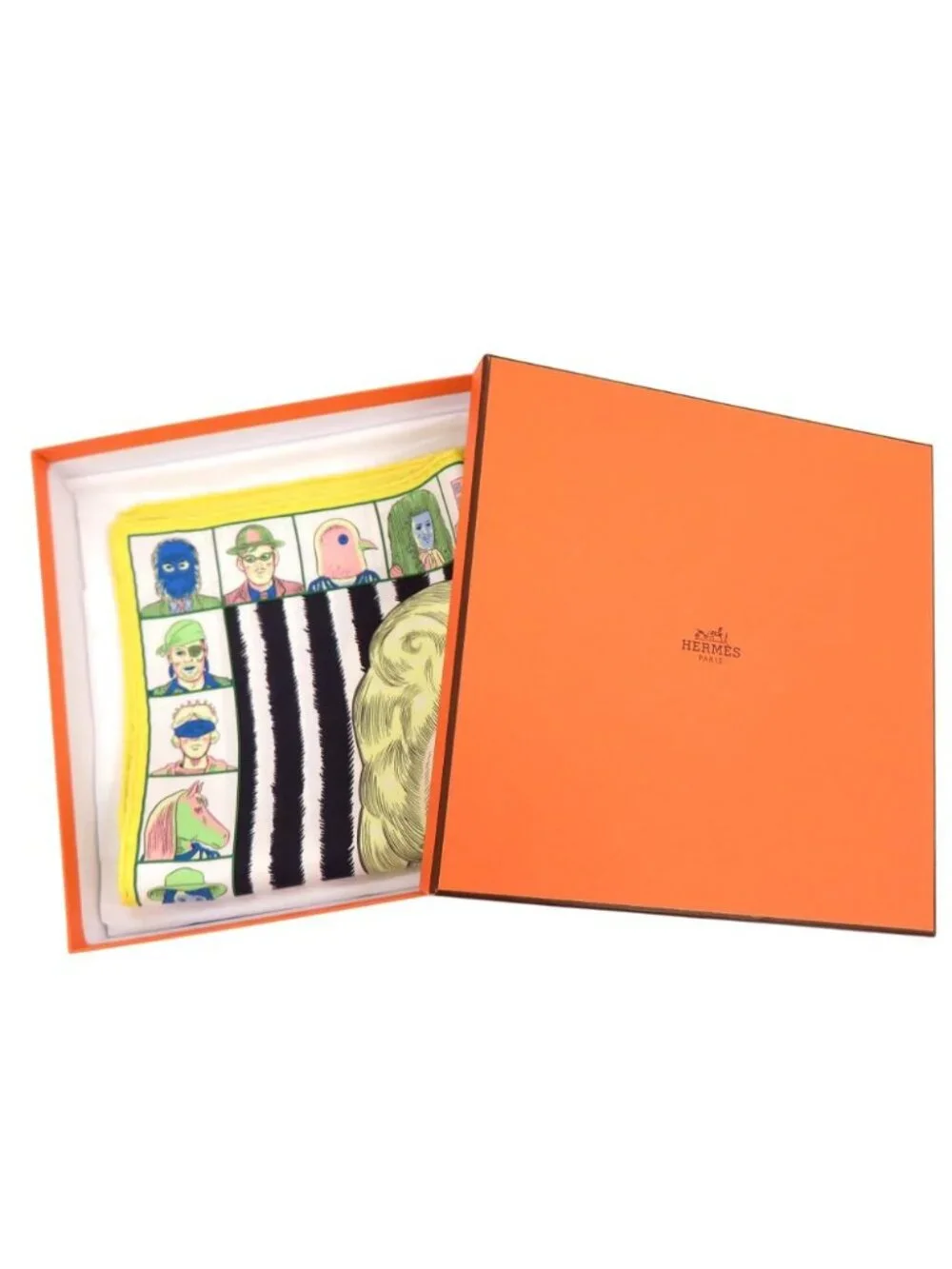 Hermes Petit Carre 45 Dress Code Scarf Silk Multicolor